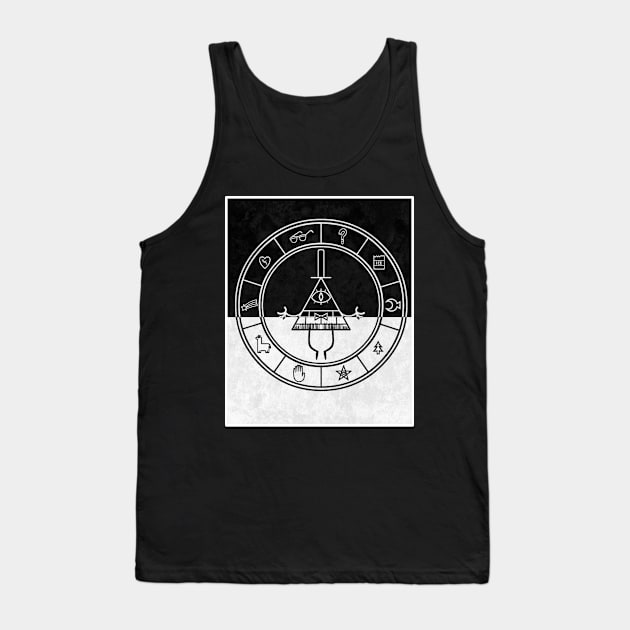 gravity falls bill cipher wheel card Tank Top by Rebellion10